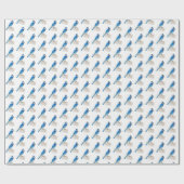 Blauw Jay Wrapping Paper Cadeaupapier (Vlak)