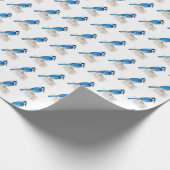 Blauw Jay Wrapping Paper Cadeaupapier (Hoek)