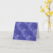 Blauw Jean Twirls....... Kaart (Gele Bloem)