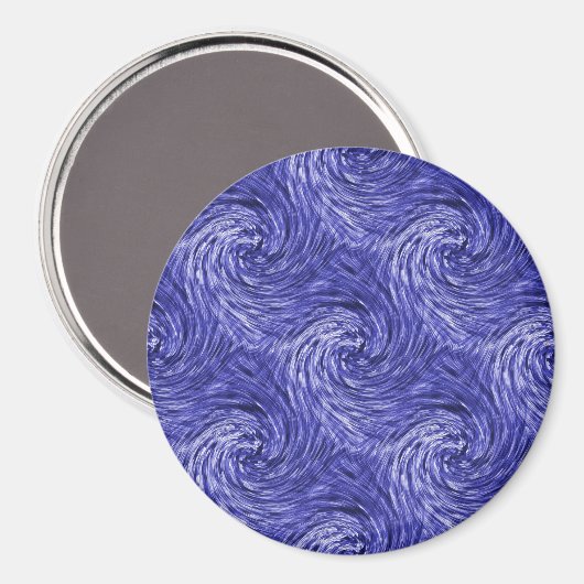 Blauw Jean Twirls..... Magneet (Voorkant / Achterkant)
