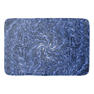 Blauw Jean werveling..... Badmat