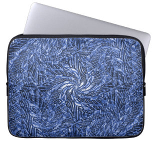 Blauw Jean werveling..... Laptop Sleeve