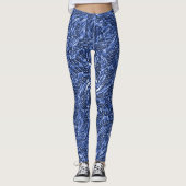 Blauw Jean werveling..... Leggings (Voorkant)