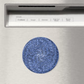 Blauw Jean werveling..... Magneet (Insitu (Vaatwasser))