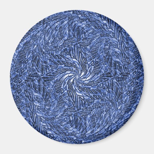 Blauw Jean werveling..... Magneet (Voorkant)