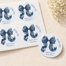Blauw jeans babyshower bedankje