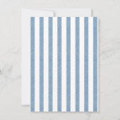 Blauw jeans babyshower bedankkaart (Achterkant)
