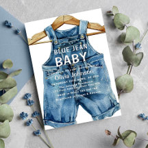 Blauw Jeans Jongen Western Baby Shower
