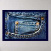 Blauw Jeans Poster (Voorkant)
