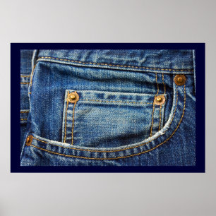 Blauw Jeans Poster