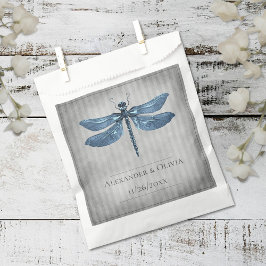 Blauw Jeweled Dragonfly Bruiloft Bedankzakje