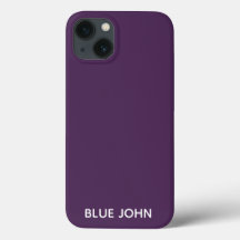 Blauw John paarse kleurennaam Hoesje-Mate iPhone C