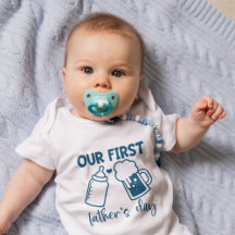 Blauw Jongen "Onze Eerste Vaderdag" Kids