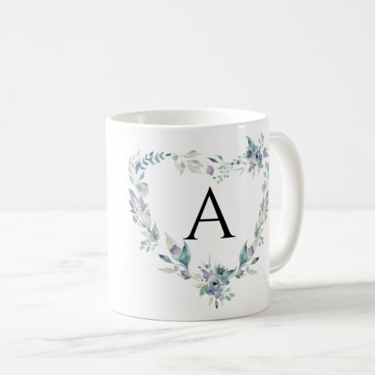  blauw jongste kind met de blauwe bloem op maat koffiemok (Voorkant rechts)