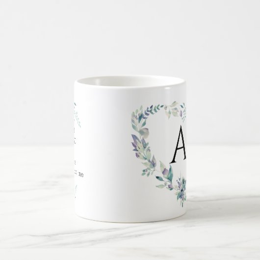  blauw jongste kind met de blauwe bloem op maat koffiemok (Center)