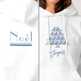 Blauw Joyoux Noel Kerst T-Shirt