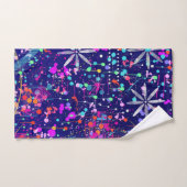 Blauw Jubileum Abstracte Kunst  Bad Handdoek (Handdoek)