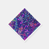 Blauw Jubileum Abstracte Kunst Servet (Hoek)