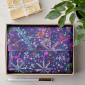 Blauw Jubileum Abstracte Kunst Tissuepapier (Geschenk)