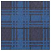 Blauw Juweel Tartan Stof (Close Up)