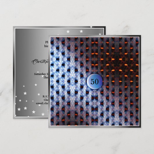 Blauw Kaart (Voorkant / Achterkant)