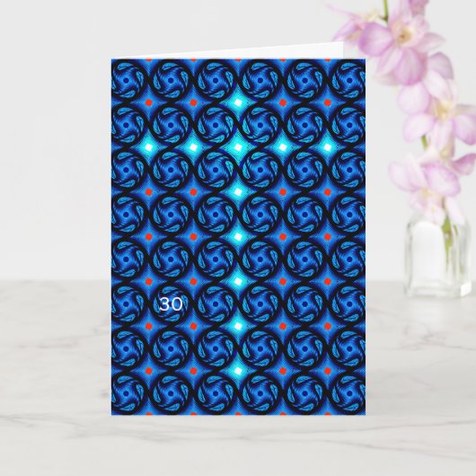 Blauw  kaart (Orchidee)