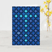 Blauw  kaart (Gele Bloem)