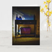 Blauw, kaart (Gele Bloem)