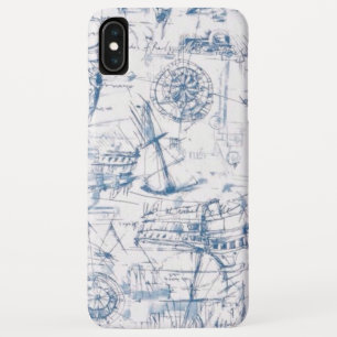 Blauw kaartontwerp Case-Mate iPhone case