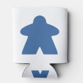 Blauw kaartspel blikjeskoeler (Achterkant)