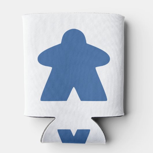 Blauw kaartspel blikjeskoeler (Achterkant)