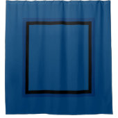 Blauw Kader Douchegordijn (Voorkant)