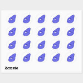 Blauw Kageko Fantasie Wezen Sticker (Vel)