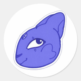 Blauw Kageko Fantasie Wezen Sticker