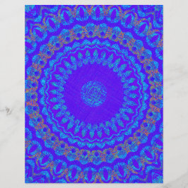 Blauw Kaleidoscoop Scrapbookpapier 2-zijdige pagin
