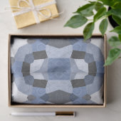 blauw kaleidoscooppapier tissuepapier (Geschenk)