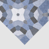 blauw kaleidoscooppapier tissuepapier (Detail)