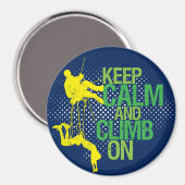 Blauw kalm houden en klimmen op rotsklimmende magn magneet (Voorkant / Achterkant)