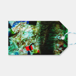 Blauw kalme textuur cadeaukaartje,Ontspannen textu Cadeaulabel