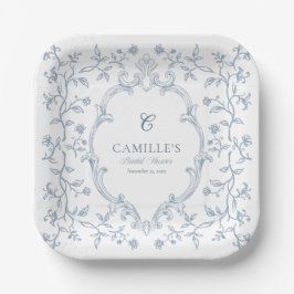 Blauw Kammetje Bruiloft Bruidsshower Bordjes