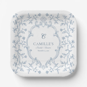 Blauw Kammetje Bruiloft Bruidsshower Bordjes