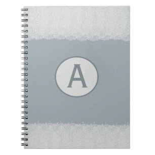 Blauw  kant monogram Notitieboek