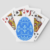 Blauw Kant Pasen Ei Speelkaarten (Achterkant)