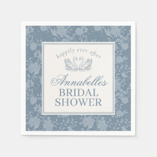 Blauw Kanten Kleedje Vintage Bloemige Bruiloftsdou Servet