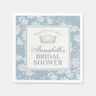 Blauw Kanten Kleedje Vintage Bloemige Bruiloftsdou Servet