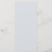 Blauw Kanten Mandala Bruiloft Menu (Achterkant)