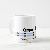 Blauw Kantoorontwerp met Link Koffiemok (Voorkant links)