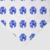 Blauw karnenbloempapier tissuepapier (Detail)