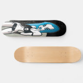 Blauw karton persoonlijk skateboard (Horizontaal)