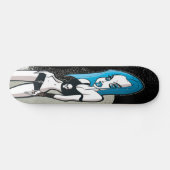Blauw karton persoonlijk skateboard (Horizontaal)